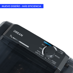 Lavarropa semiautomático Carga Superior Drean 7 Kg LTDR79SB0