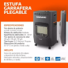 Estufa Garrafera Plegable Daewoo Alta Eficiencia 2400 Calorias Dany701