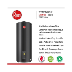 Termotanque Electrico De Pie Rheem 125 Litros Tep125rh