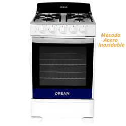 Cocina Drean Cd5502mb 55cm Blanca Multigas Con Encendido