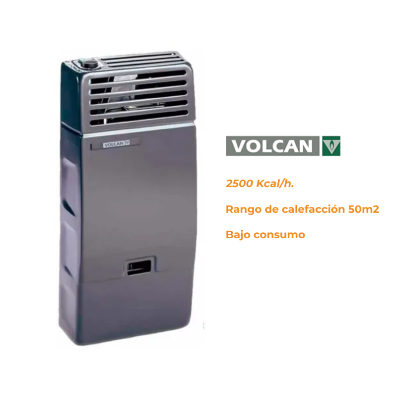 Calefactor Volcan Camara Abierta 2500kcal/h Gas Natural 42516V