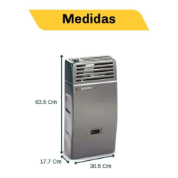 Calefactor Volcan Camara Abierta 2500kcal/h Gas Natural 42516V