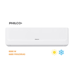 AIRE ACONDICIONADO SPLIT PHILCO 8.000W FRIO/CALOR PHS80HA4AN