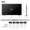 SMART TV TCL 85” QLED 4K UHD GOOGLE TV 85P8K