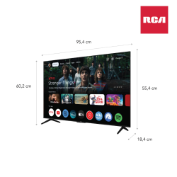 SMART TV RCA 43" FULLHD GOOGLE TV GL100F