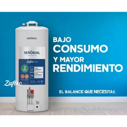 Termotanque a Gas Señorial 85Ltrs Blanco Zafiro TSZ-85 330002