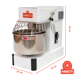 Amasadora Rapida Panetti H-10 L Industrial 4 Kg Harina / 7 Kg Masa 1Hp