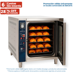Horno Convector Eléctrico Panetti HEA-5 – 5 Bandejas 60x40 cm