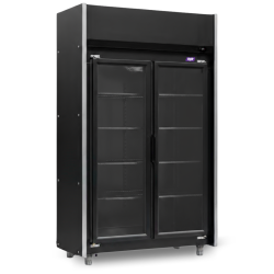 Exhibidora Vertical Inelro (INR) 820L FSGEA2PN 2 Puertas Negra