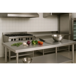 Mesa De Trabajo Gastronomica Panetti 1.80 Mts Acero Inox 304