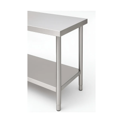 Mesa De Trabajo Gastronomica Panetti 2.2 Mts Acero Inox 304