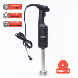 Mixer De Alimentos Semi-profesional Panetti 270 Watts Negro
