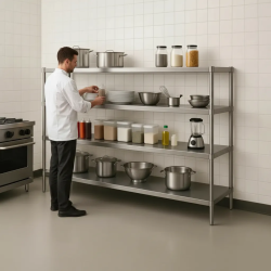 Estantería Gastronómica Panetti 180Cm Acero Inoxidable