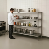 Estantería Gastronómica Panetti 180Cm Acero Inoxidable