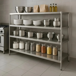 Estantería Gastronómica Panetti 180Cm Acero Inoxidable