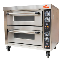 HORNO PIZZERO ELÉCTRICO PANETTI DE PISO 2 DECK / 4 BANDEJAS HGR-40DS