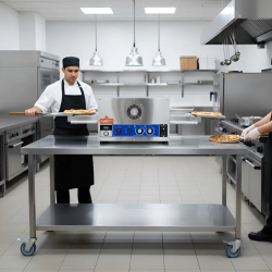 HORNO CONVECTOR CON CINTA TRANSPORTADORA PANETTI 6.7KW HEP.12