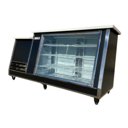 HELADERA VITRINA NUSELUJ AMIGA 1.6 MT 1/3HP NEGRA