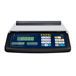 Balanza Electrónica Systel Clipse 30 Kg Sin Mástil Color Negro