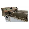 Freidora Electrica Moretti 16 Litros Doble Cuba 8+8 Acero Inoxidable