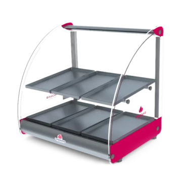 Vitrina Curva Eléctrica Progas 6 BANDEJAS 250W PRV 06