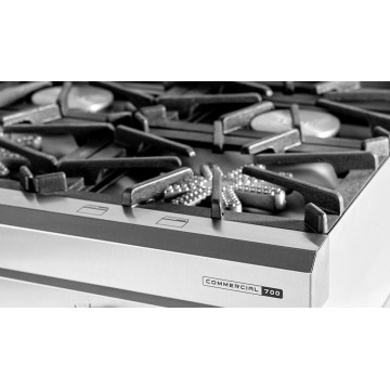 Anafe de Acero 6 Hornallas Sol Real Reja Fundición 123CM 732