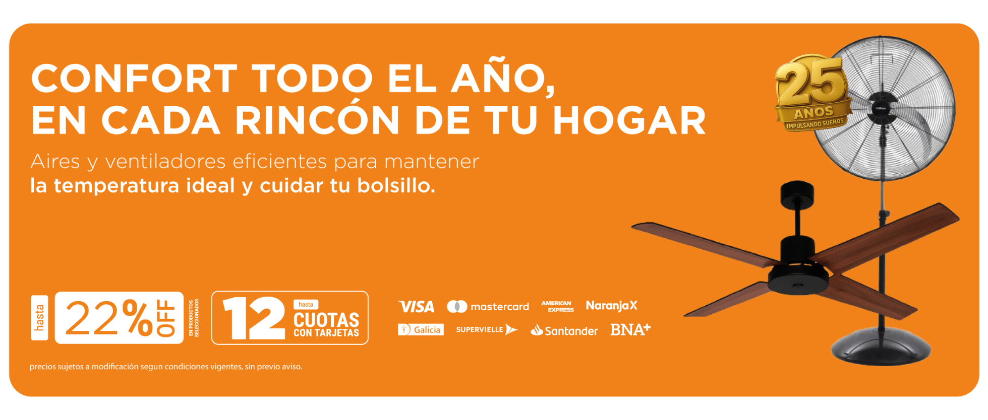 Climatizá tu hogar en Ibaceta. Aires Acondicionados y Ventiladoras